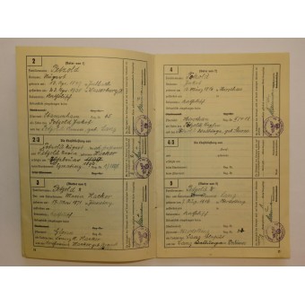 Ahnenpaß - 3rd Reich, the aryan bloodline passport.. Espenlaub militaria